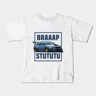 Subaru STI Car Art - Impreza WRX Stance Modified JDM Car Kids T-Shirt